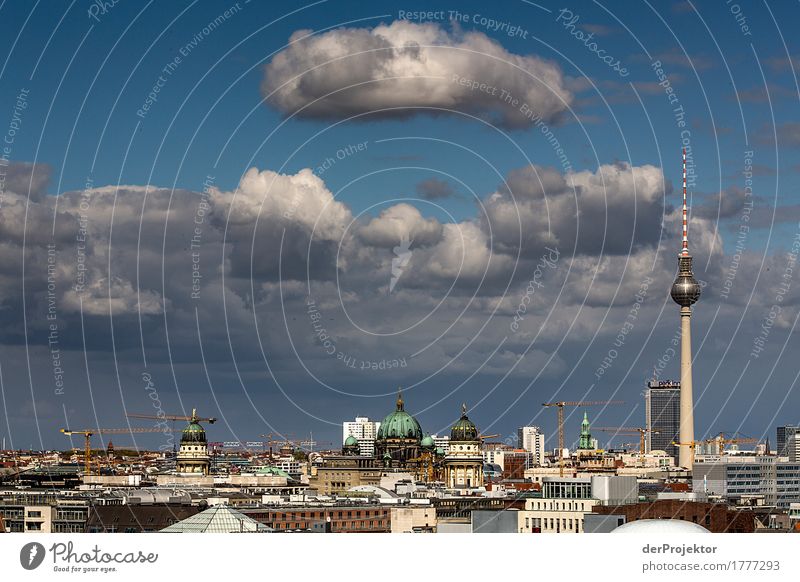 Panoramic view over Berlin with TV tower Berlin_Recording_2019 theProjector the projectors farys Joerg farys Wide angle Panorama (View) Central perspective