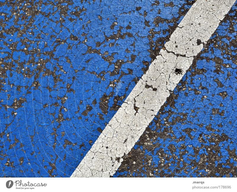 on patrol Colour photo Detail Abstract Pattern Structures and shapes Copy Space left Downward Design Transport Traffic infrastructure Parking lot Concrete