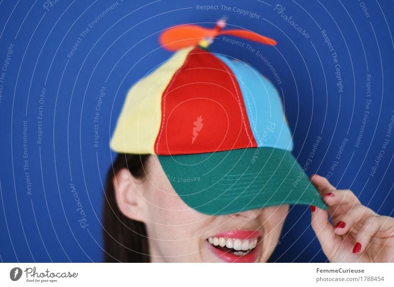 Colourful_1788454 Joy Feminine Young woman Youth (Young adults) Woman Adults Human being 18 - 30 years Happiness Cool (slang) Funny Laughter Funster Cap