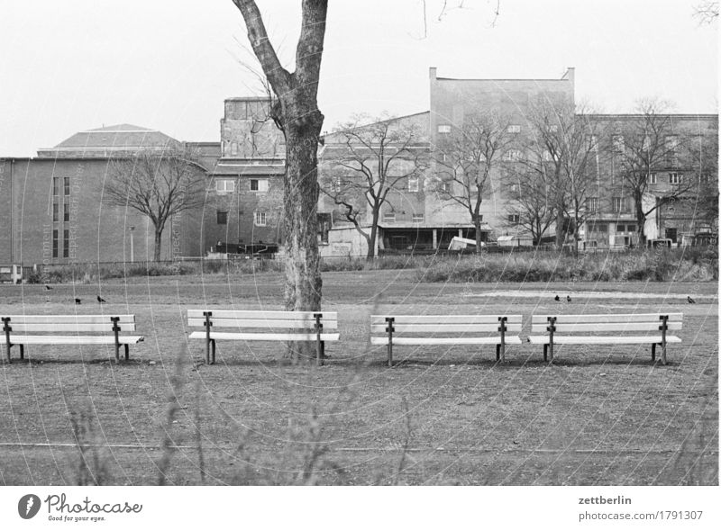 Lichtenberg, 1985 Street Deserted Gloomy Town Capital city Berlin Building Industry Industrial Photography Industrial plant Factory Black & white photo Past GDR