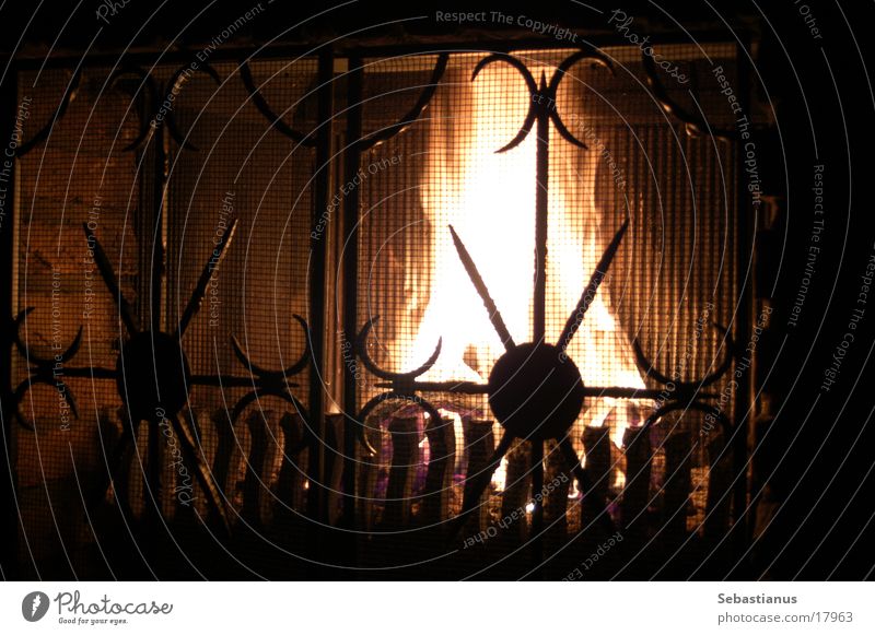Fire in the fireplace Fireside Wood Burn Physics Harmful substance Living or residing Blaze Warmth Heater