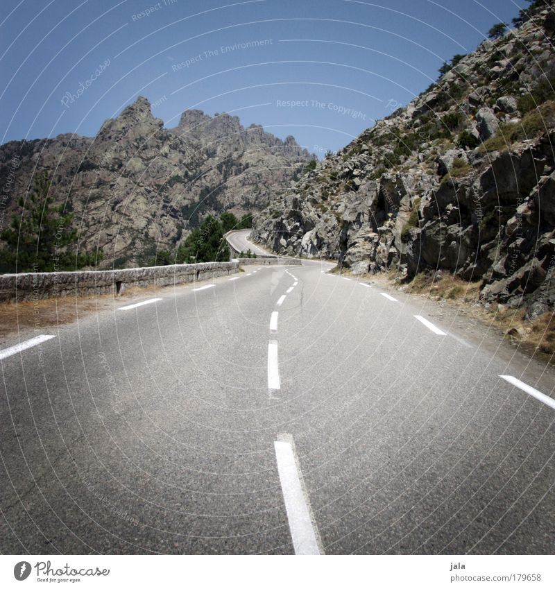 Ascension Day Colour photo Exterior shot Deserted Landscape Sky Mountain Traffic infrastructure Motoring Street Driving Tall Upward Trip Travel photography