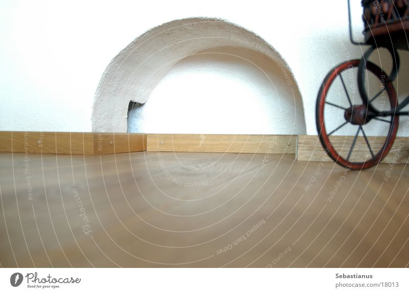 Parquet & Flooring Parquet floor Wood Baby carriage Living room Living or residing Floor covering Arch Bicycle