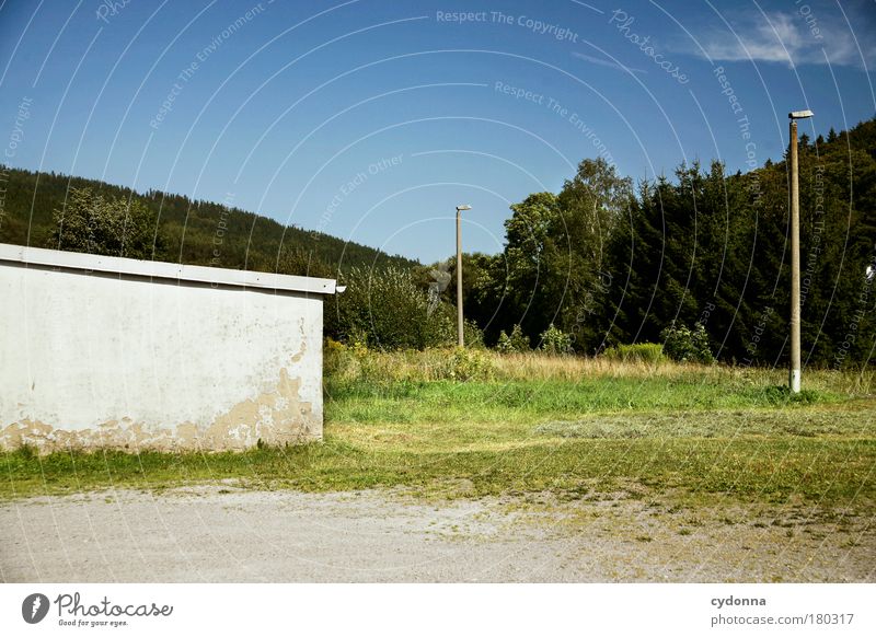 Nüscht loosely Colour photo Exterior shot Deserted Copy Space top Copy Space bottom Day Light Shadow Contrast Sunlight Shallow depth of field