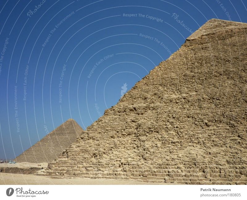 The Two Great Pyramids Exterior shot Deserted Copy Space top Sunlight Wide angle Vacation & Travel Tourism Trip Far-off places Sightseeing Expedition Summer