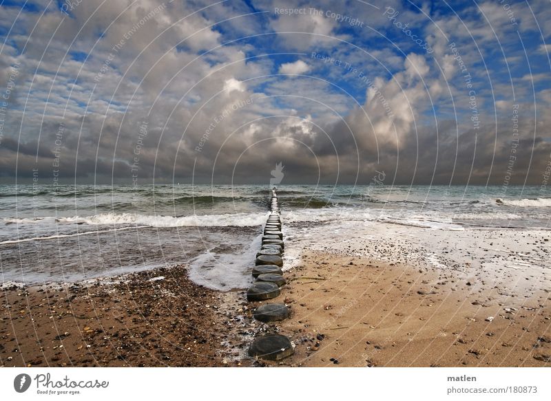 East Sea Landscape Elements Air Water Sky Clouds Storm clouds Horizon Sunlight Autumn Climate Climate change Weather Beautiful weather Bad weather Wind Gale