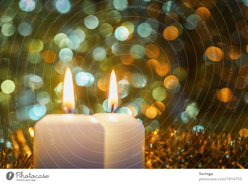 2nd Advent Well-being Calm Meditation Feasts & Celebrations Christmas & Advent Funeral service Baptism Church Glittering Illuminate Light Candle Grief Wax Blur