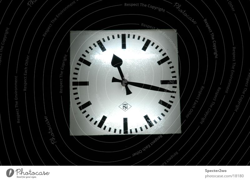 Time's running Clock Railroad Transport Train station Clock hand