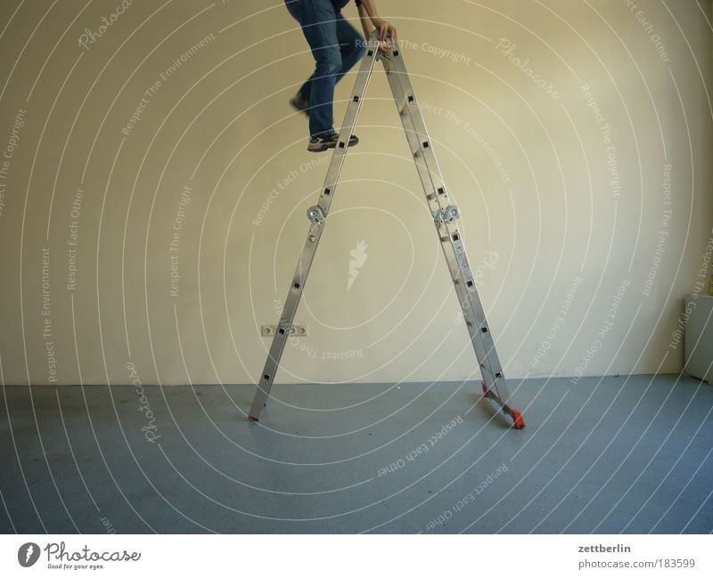 ladder Ladder stepladder Repair Stairs Level Rung Climbing Ascending Career Man Janitor facility management Legs Go up Resume Steep Room
