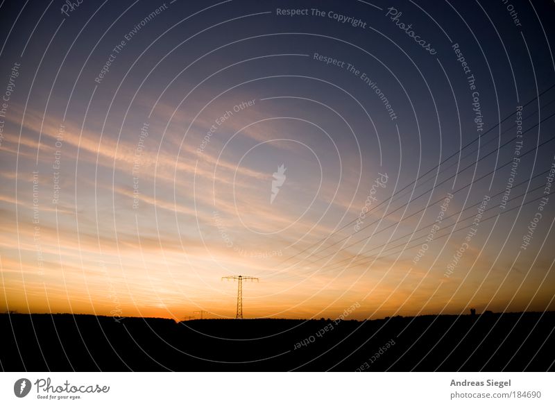 An End Has A Start Colour photo Subdued colour Exterior shot Deserted Copy Space top Evening Twilight Silhouette Sunlight Sunrise Sunset Wide angle