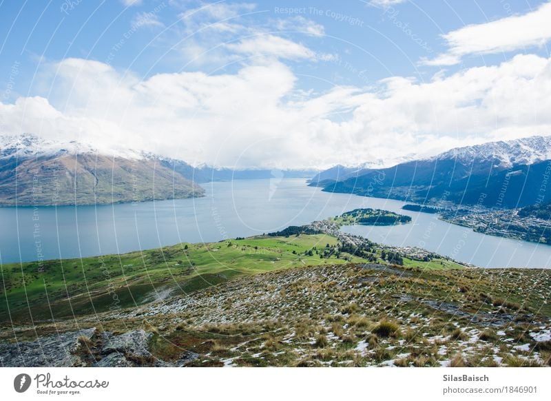 Lake Wakatipu Lifestyle Vacation & Travel Tourism Trip Adventure Far-off places Freedom Expedition Mountain Hiking Environment Nature Landscape Plant Hill Rock