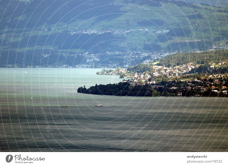 Lake Zurich 2 Switzerland Green Town zürisee Water Landscape