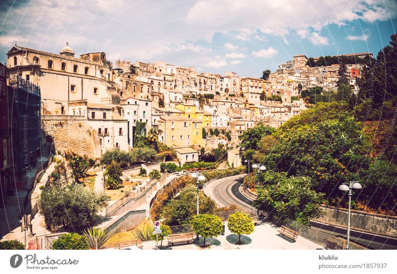 View of Ragusa, Sicily, Italy House (Residential Structure) Art Culture Village Town Building Architecture Street Old Historic Religion and faith Cathedral City