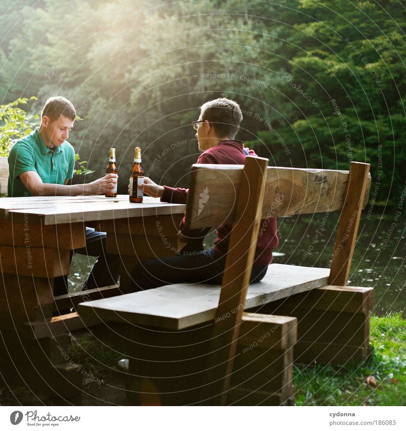 rest Beverage Beer Bottle Lifestyle Well-being Contentment Relaxation Trip Summer Man Adults Friendship 18 - 30 years Youth (Young adults) Environment Nature