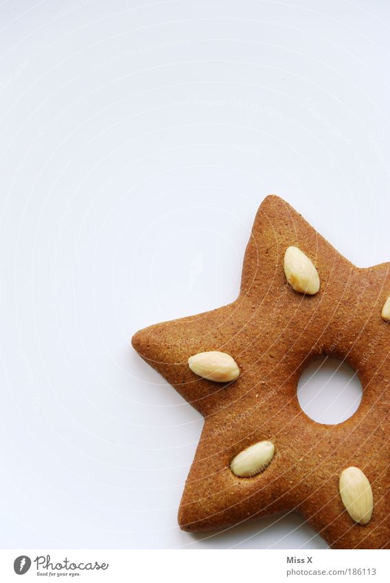 star Food Dough Baked goods Candy Nutrition Sharp-edged Beautiful Small Delicious Sweet Fragrance Gingerbread Star (Symbol) Almond Christmas decoration Cookie