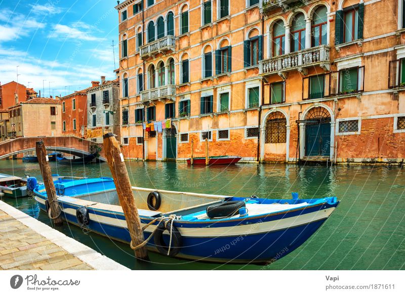 Grand Canal in Venice at sunny day Vacation & Travel Tourism Trip Adventure Sightseeing City trip Summer Summer vacation Island House (Residential Structure)