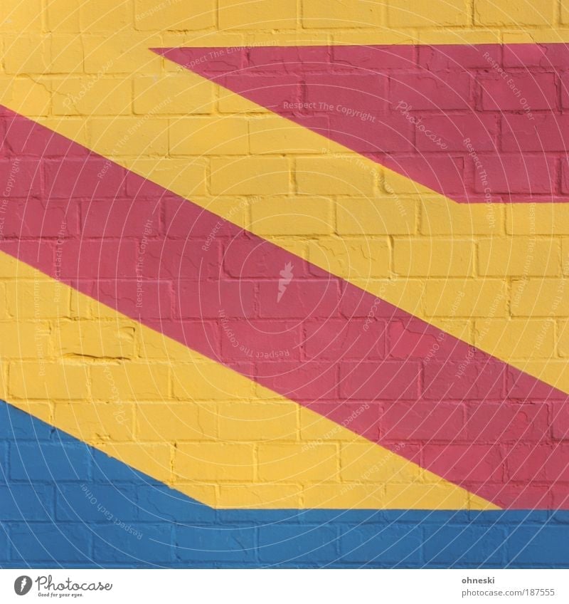 primary colours House (Residential Structure) Manmade structures Building Architecture Wall (barrier) Wall (building) Facade Blue Multicoloured Yellow Red