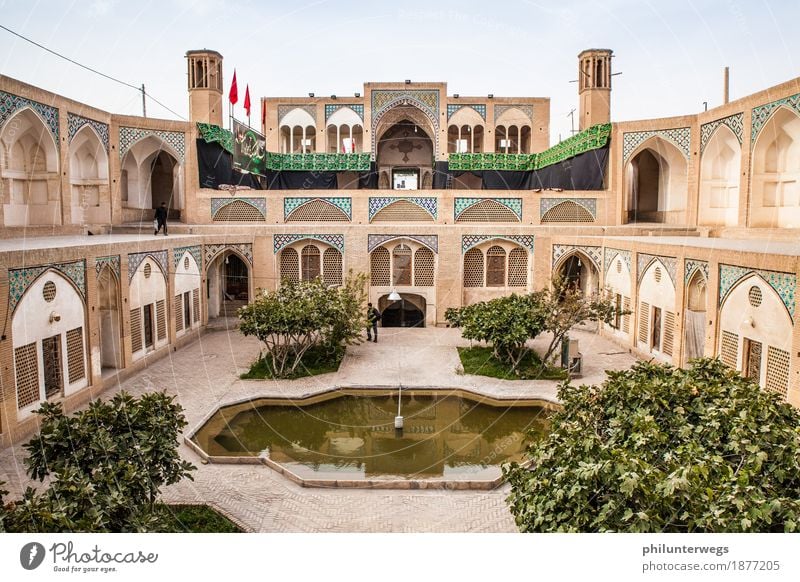 Princely Residence Vacation & Travel Tourism Trip Adventure Far-off places Freedom Sightseeing City trip Expedition Sky Plant Tree Kashan Iran Small Town