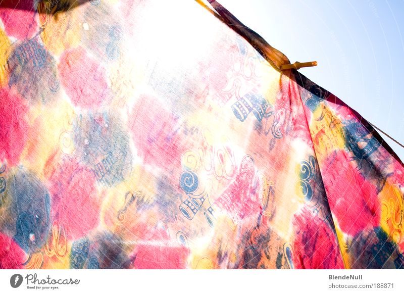 canvas? Style Design Vacation & Travel Summer Sun Cloth Esthetic Exceptional Happiness Crazy Trashy Transparent Clothesline Multicoloured Beautiful weather Sky