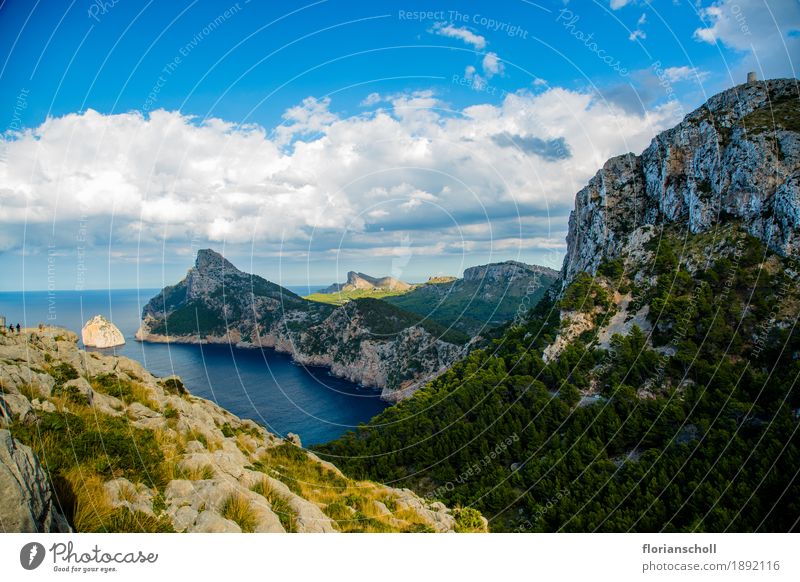Cap Formentor, Palma de Mallorca Nature Sky Summer Mountain Ocean Vacation & Travel Hiking Fluid Free Bright Natural Warmth Blue Green White Contentment