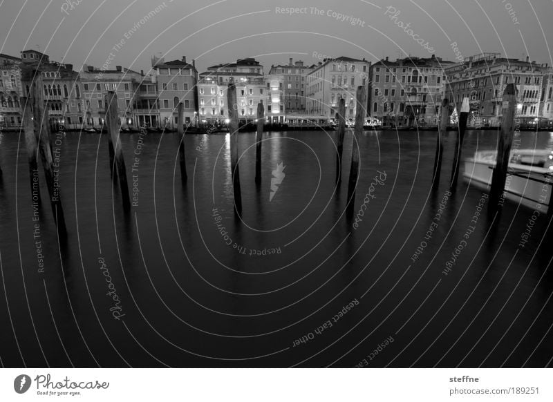 to plunge into Coast Canal Grande Venice Italy Town Port City Skyline Harbour Esthetic Dark Emotions Moody Romance Peaceful Vacation & Travel Calm