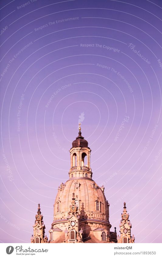 You put a finger in it and... Art Esthetic Architecture Dresden Frauenkirche Domed roof Church Religion and faith Tower Renaissance Baroque Old town