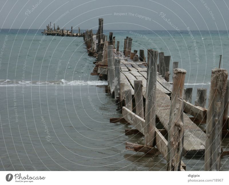 wooden walkway Footbridge Old Water