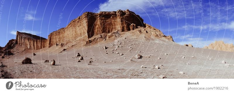 Cliffs, rocks and desert landscape in the Moon Valley of the Atacama Desert Vacation & Travel Tourism Adventure Far-off places Safari Expedition Nature