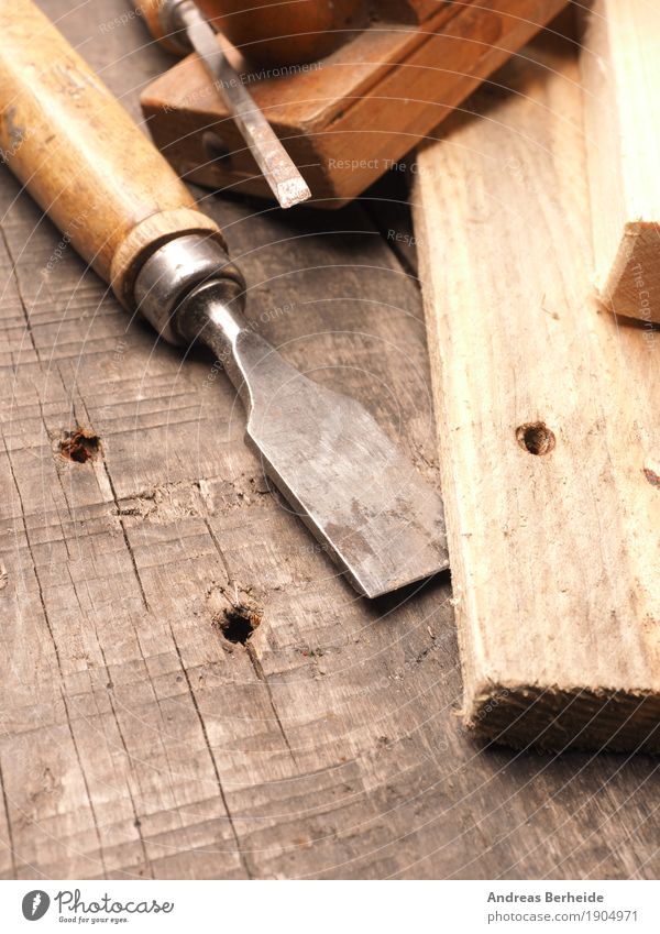 Chisels and planes Snowboard Craft (trade) Tool Wood Old Retro Brown antique Background picture bench carpenter carpentry chisel collection dirty Grunge joiner