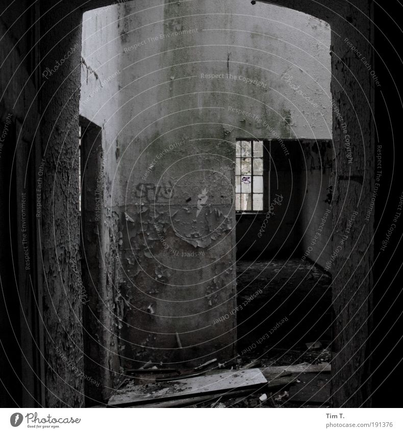 ALPHERES (Series) Deserted House (Residential Structure) Ruin Wall (barrier) Wall (building) Window Door Fear of the future Stagnating Decline Transience