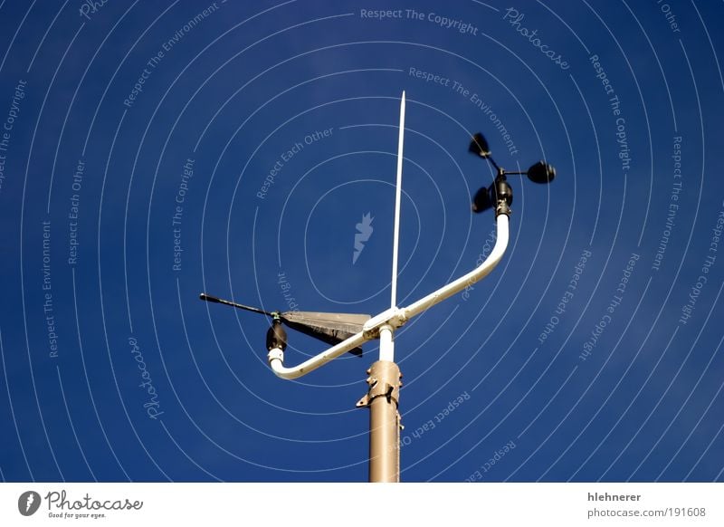 Weather Station Science & Research Screen Technology Nature Air Sky Climate Wind Movement Blue White Energy Measurement instrument anemometer Meteorology