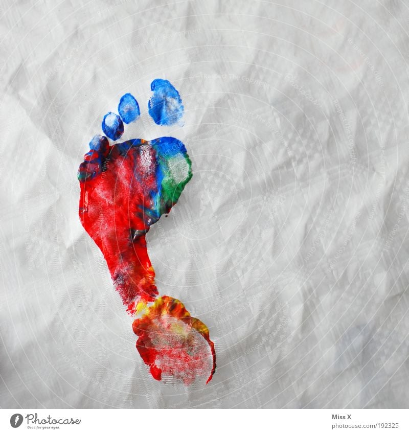it's always more colourful Handicraft Feet Art Painter Exceptional Happiness Multicoloured Colour Footprint Toes Prismatic colors Painting (action, artwork)