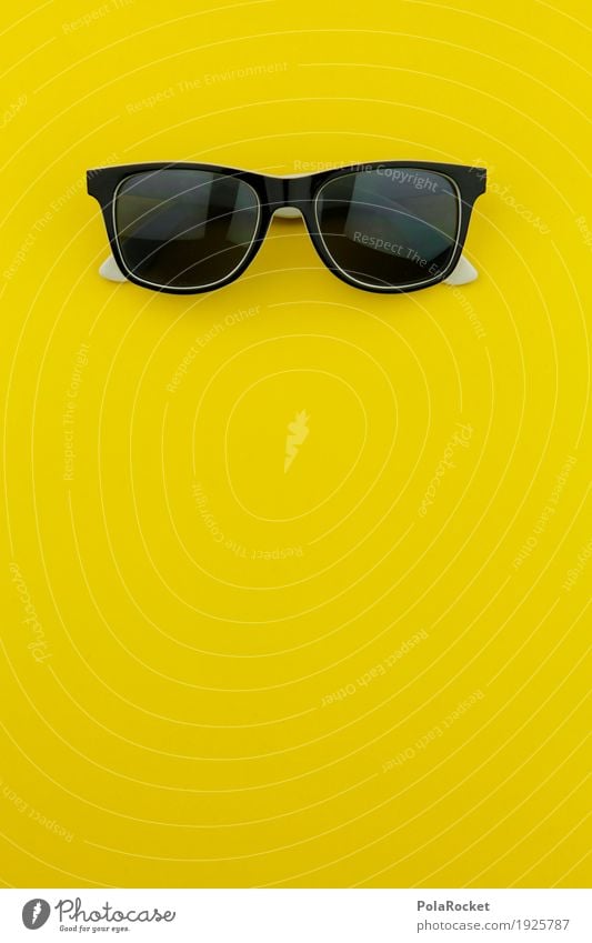 #AS# Banana Man Art Work of art Creativity Yellow Yellowness Sunglasses Crazy Cool (slang) Style Black Fashion Fashion industry Colour photo Multicoloured