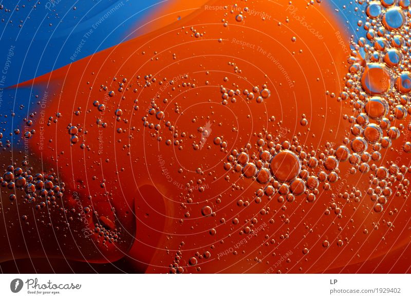 bubbles on orange and blue background Lifestyle Wellness Harmonious Well-being Contentment Senses Relaxation Calm Meditation Leisure and hobbies Decoration