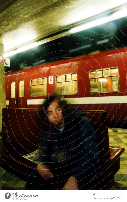 subway September Man boy in the Underground Brussels / belgium 2002