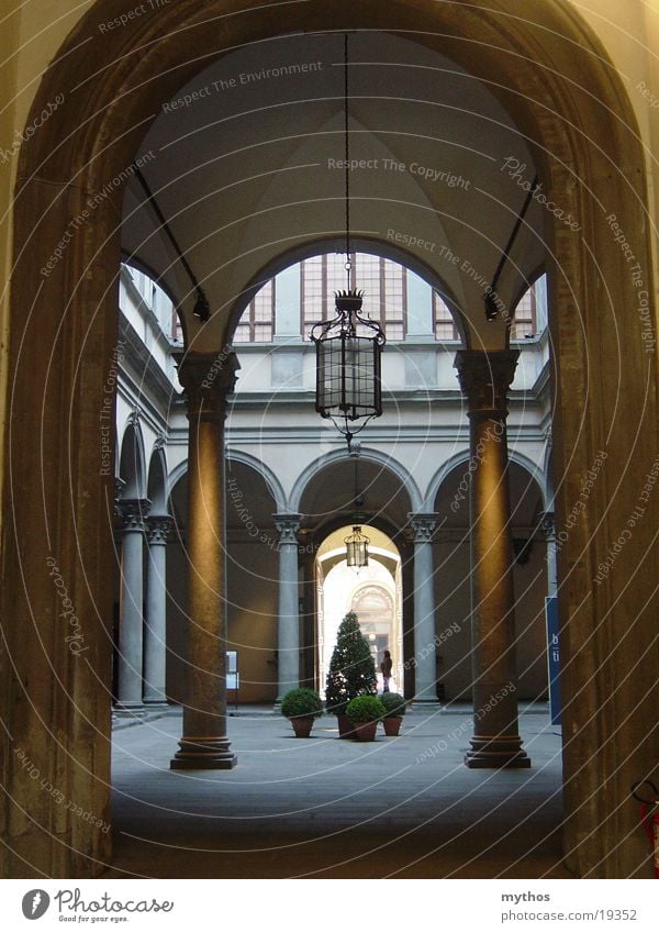 Palazzo in Florence House (Residential Structure) Italy Architecture palazzo Interior courtyard Arcade