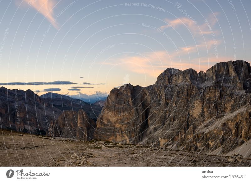 Italy - Sunrise in the Dolomites, Lagazuoi 2835m Vacation & Travel Tourism Trip Adventure Far-off places Freedom Expedition Camping Mountain Hiking Nature