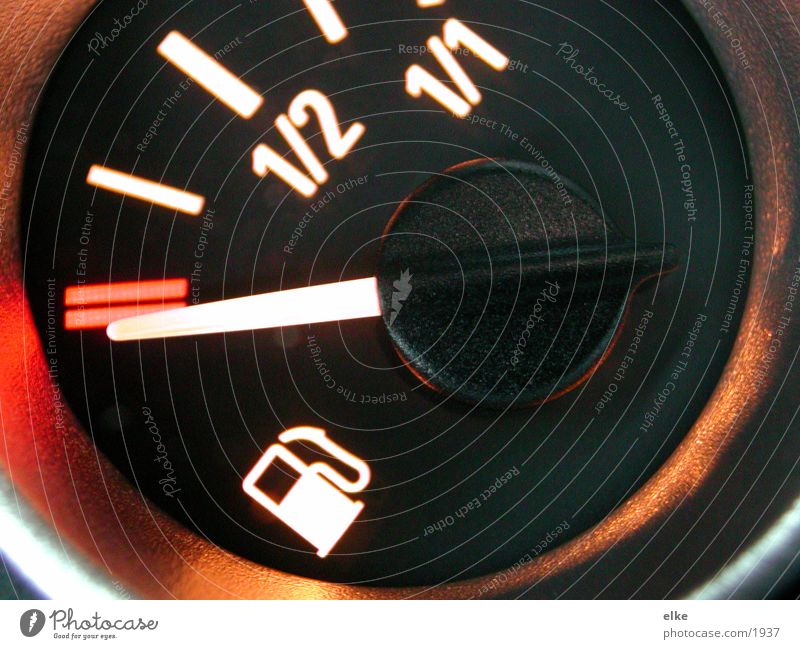 time to refuel Speedometer Petrol pump Transport speedometer needle Digits and numbers
