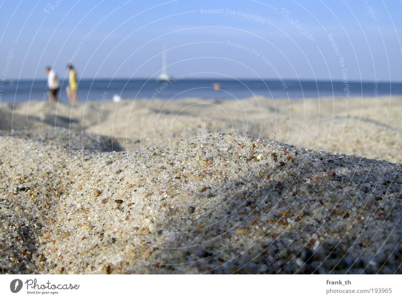 1001 Grain of sand Well-being Relaxation Leisure and hobbies Vacation & Travel Summer Summer vacation Beach Ocean Human being Sand Water Sky Sunlight