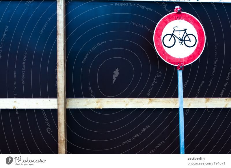 Bicycle forbidden Signs and labeling Road sign Transport Bans Rule Traffic regulation Information Communicate Cycle path Wall (building)