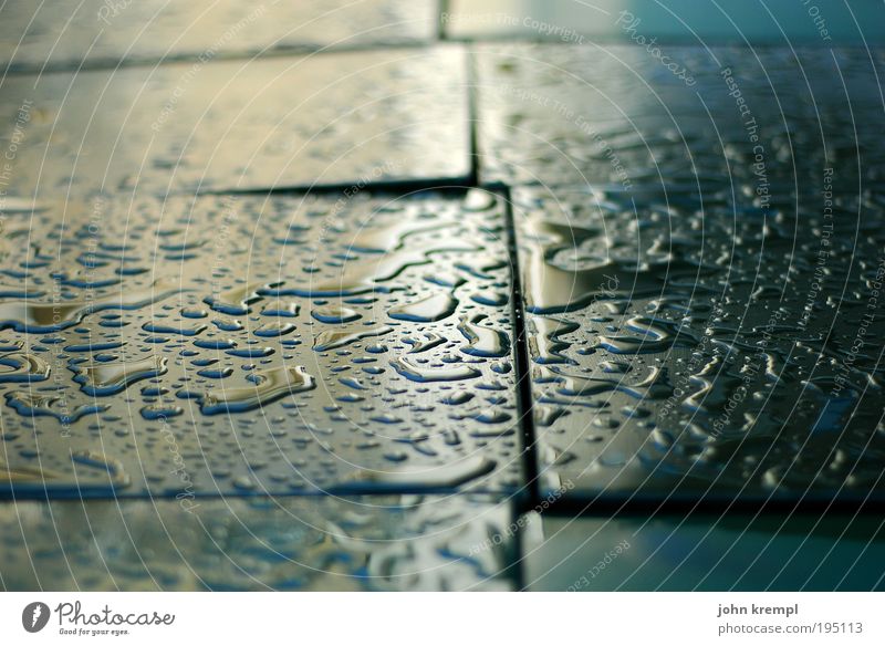 puzzle for doofe Bad weather Rain Thunder and lightning Table Plastic Wet Sadness Longing Esthetic Drop Drops of water Island Glittering Reflection guest garden