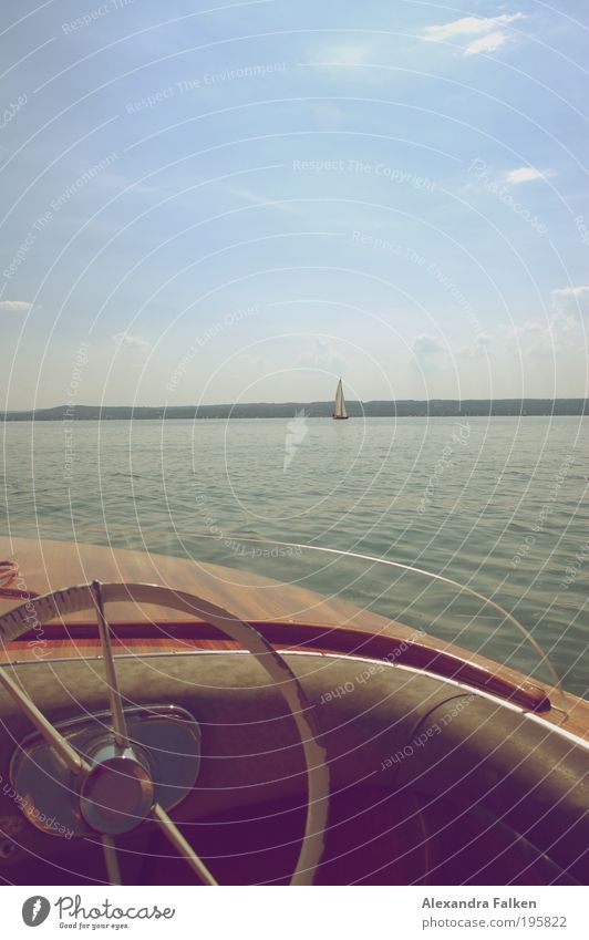 If the winds are blowing. Relaxation Calm Sailing Boating trip Watercraft Navigation Aquatics Nature Sky Horizon Sun Summer Beautiful weather Lake Bavaria