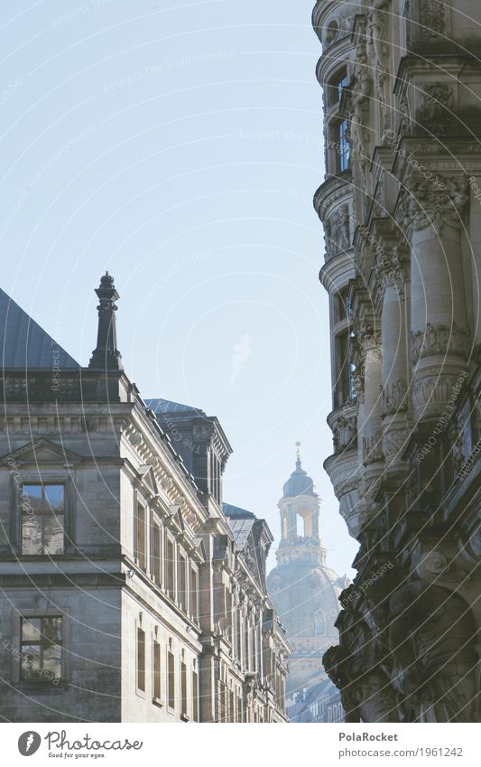 #A# Dresden in view I Work of art Esthetic Frauenkirche Alley Tourist Attraction Domed roof Church Church congress Tower Baroque Building Part of a building