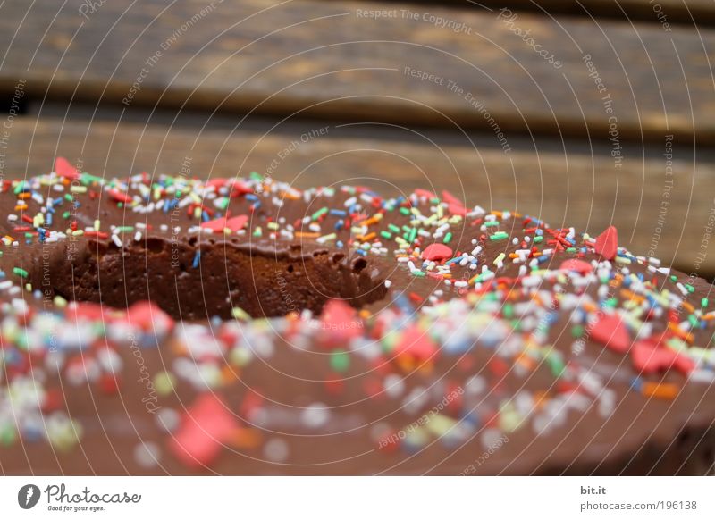 Chocolate, wood and sugar Food Dough Baked goods Candy Nutrition Feasts & Celebrations Birthday Sweet Brown Multicoloured Joie de vivre (Vitality) Cake Calorie
