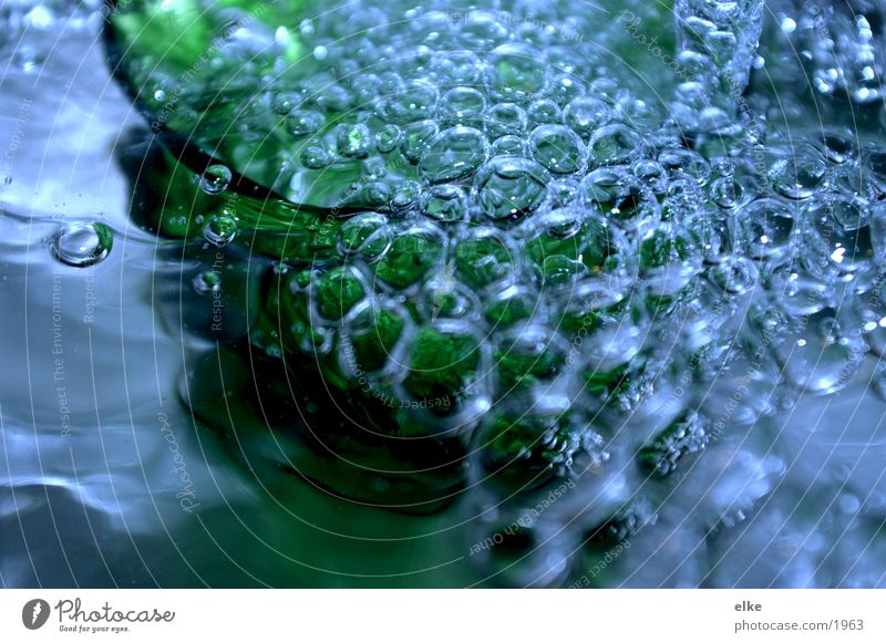 water pearls Drops of water Macro (Extreme close-up) Close-up Water Blue Glass bubbles