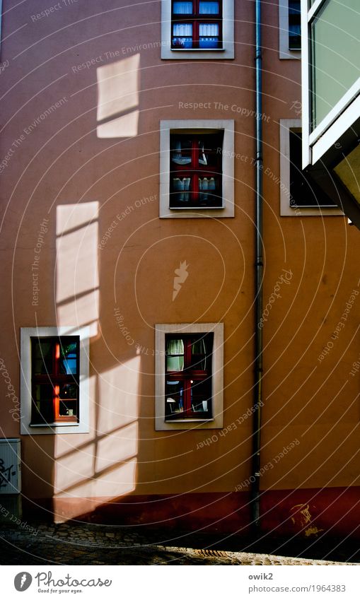 flickering Bautzen Lausitz forest Germany Small Town Downtown Old town Populated House (Residential Structure) Building Wall (barrier) Wall (building) Facade