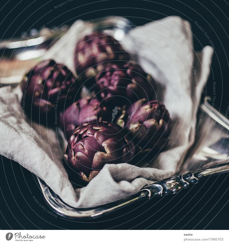 baby artichokes Food Vegetable Nutrition Organic produce Vegetarian diet Slow food Esthetic Violet Black Silver Artichoke Raw Healthy Eating salubriously