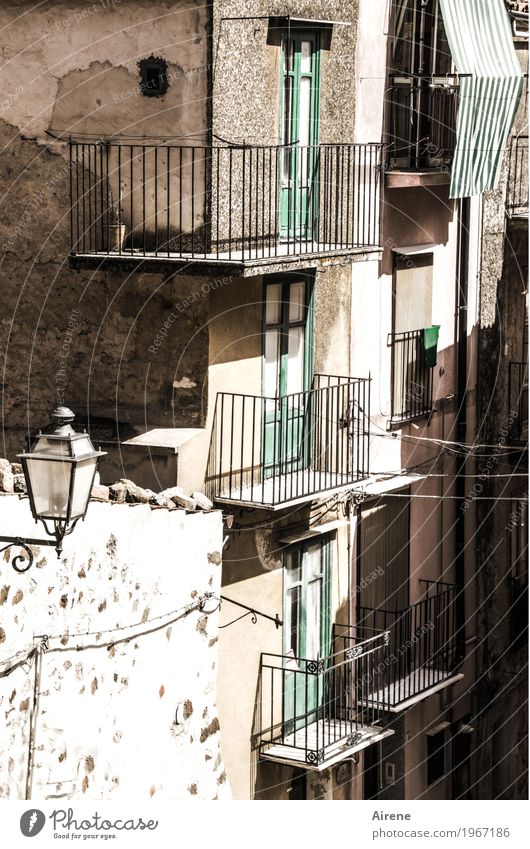 broken and rebuilt. Living or residing Flat (apartment) House (Residential Structure) Redecorate Sicily Italy Village Small Town Old town Deserted Ruin