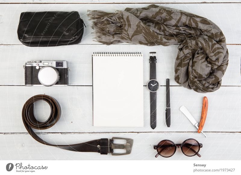 Travel Concept Set Of Cool Men S Stuff A Royalty Free Stock