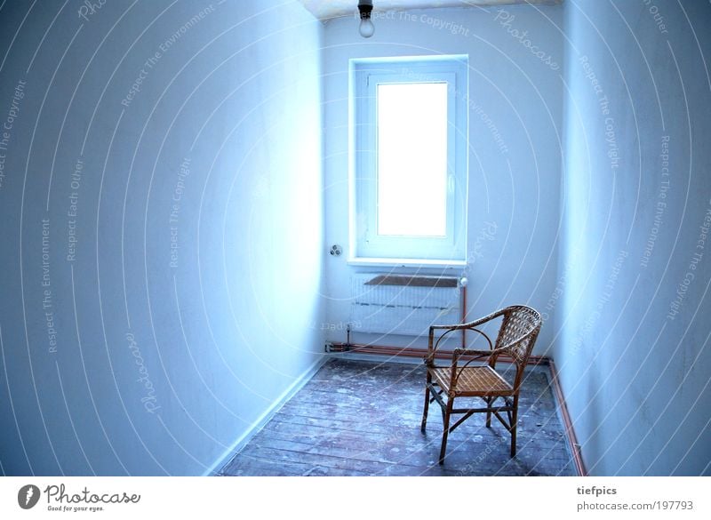blue cell. House (Residential Structure) Wall (barrier) Wall (building) Old Blue White Emotions Loneliness Apocalyptic sentiment Mysterious Prison cell